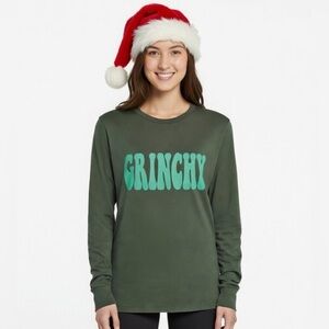 NWT Green Long Sleeve 'Grinchy' Shirt sz S